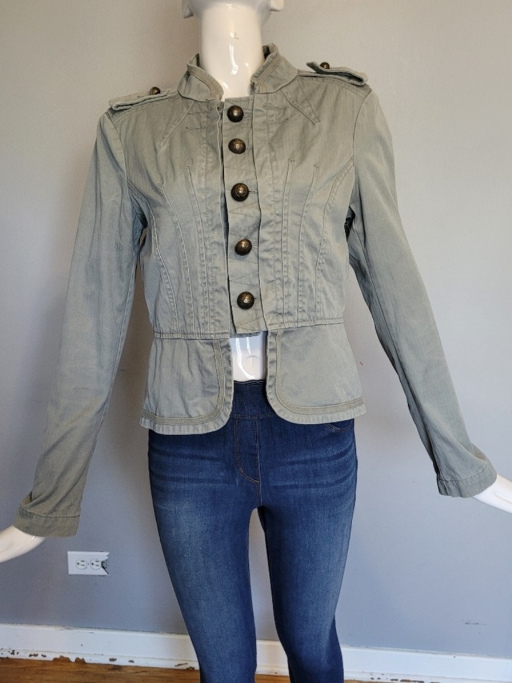 Diesel Cropped Military Jacket, VGUC, Size M